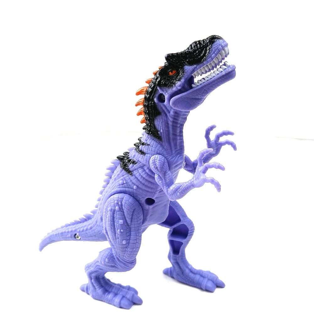 Animal Planet Tyrannosaurus Rex Purple Dinosaur Figure Opening Mouth Poseable